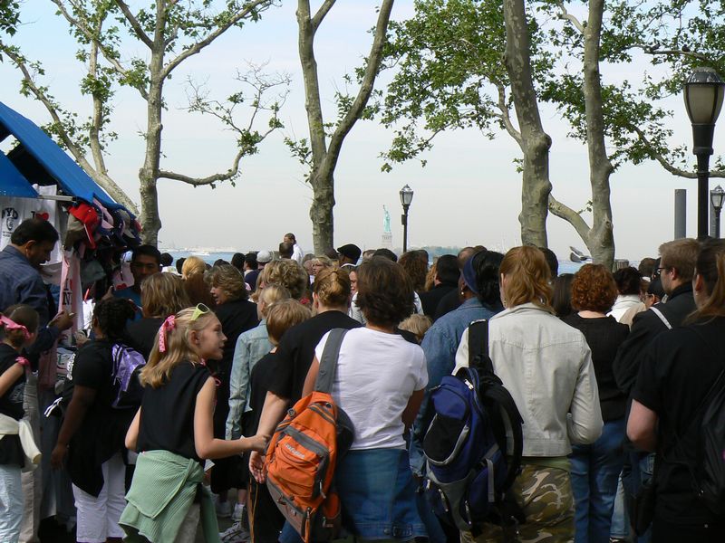Battery Park: bientot la statue de la liberte